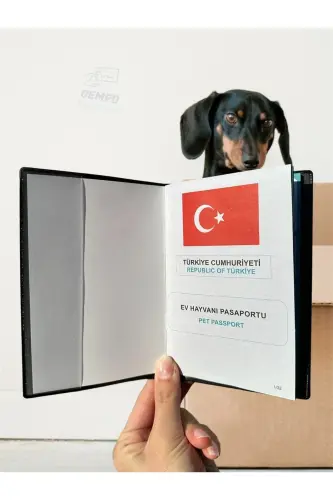 Uy hayvonlari pasport qutisi suv o'tkazmaydigan uy hayvonlari pasport qutisi - qora - 1