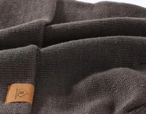 Uy joyi afzal erkaklar qishki shlyapalari Akril trikotaj manjetli shapka issiq ayollar shapkasi - 4