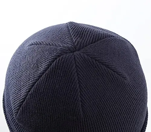 Home Prefer Mens Winter Hats Acrylic Knit Cuff Beanie Cap Warm Womens Beanie Hat - 4