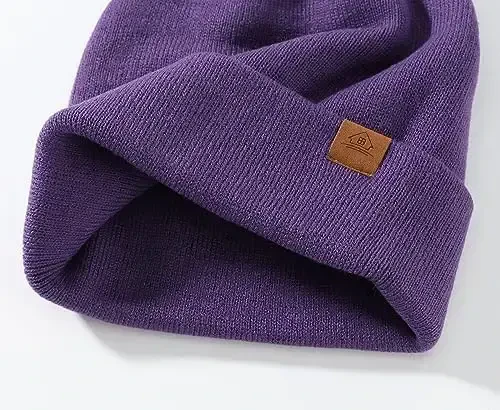 Uy manzili erkaklar qishki shlyapalari Akril Trikotaj Manjet Beanie Qalpog'i Issiq Ayollar Beanie Shlyapa - 5