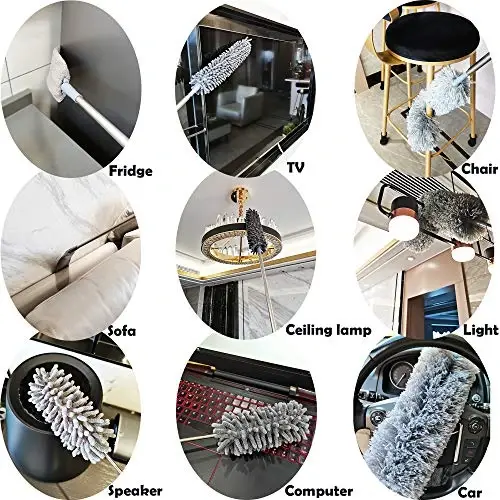 5-in-1 Microfiber Duster with Extension Pole (30-100