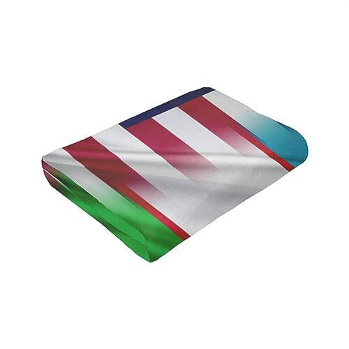 Uzbekistan America Flag Throw Blanket 50X40in Warm Super Soft Flannel Blankets for Bed Sofa Great Gift - 6