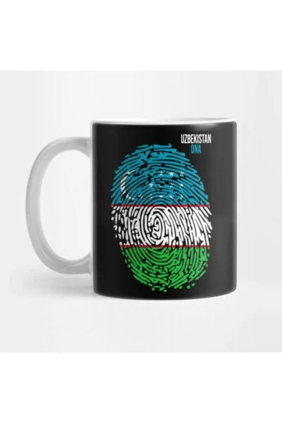 Uzbekistan DNA, Cool Uzbekistan Flag, Cup - TATFAST
