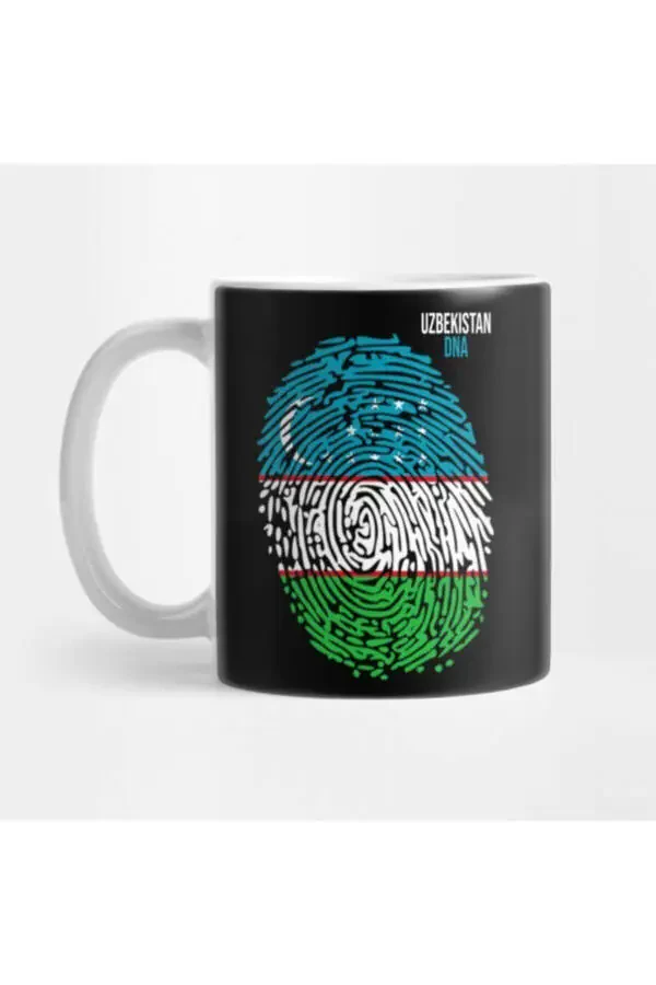Uzbekistan DNA, Cool Uzbekistan Flag, Cup - 1