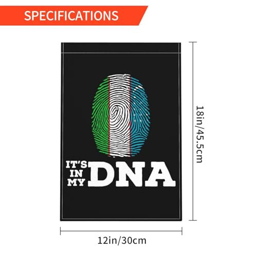 Uzbekistan It's in My DNA Garden Flags For Outside 12x18 Inch Double Sided Garden Flag Home Lawn Decor Flag Holiday Seasonal Welcome Flags - 6