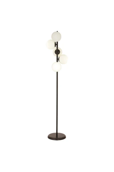 Uzel 5-Piece Black Modern Design Metal Floor Lamp - 7