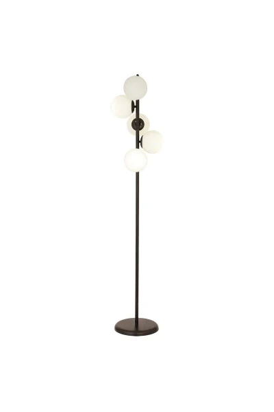 Uzel 5-Piece Black Modern Design Metal Floor Lamp - APLIQA (1)