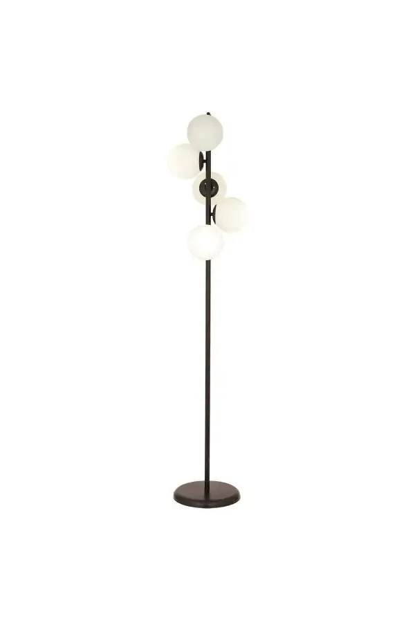Uzel 5-Piece Black Modern Design Metal Floor Lamp - 2