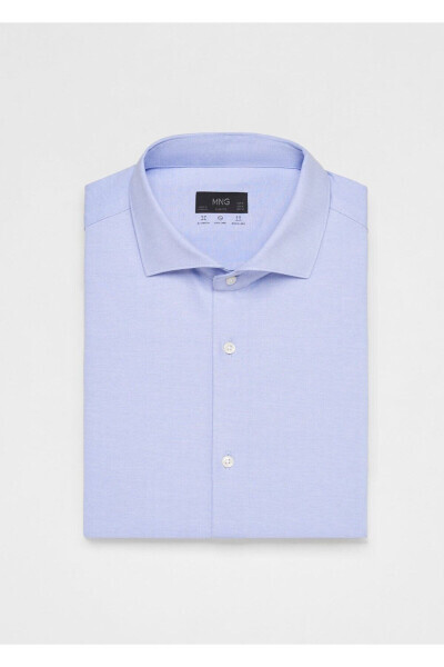 Узкая хлопковая рубашка - 6