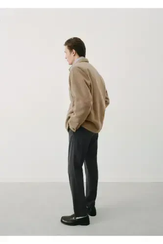 Узкие хлопковые брюки - 6