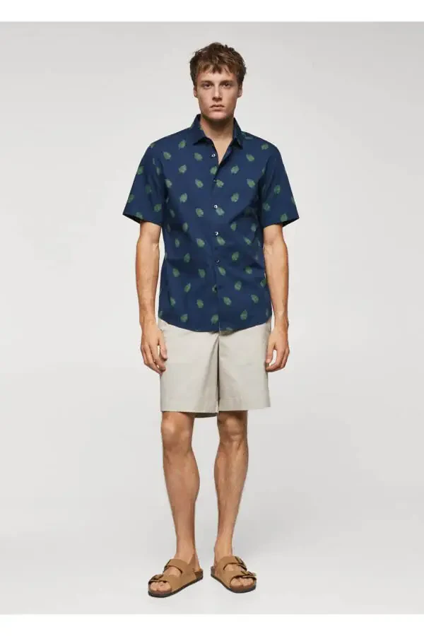 Узорчатая футболка из 100% хлопка - 2