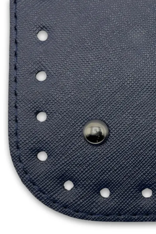 Uzun Çanta Tabanı Suni Deri 12cmx33cm Lacivert - Lacivert - 7