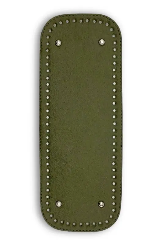 Uzun Çanta Tabanı Suni Deri 12cmx33cm Haki-Haki - 2