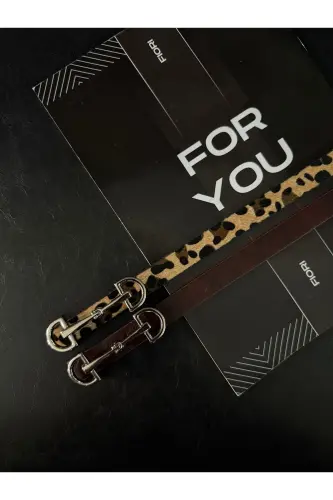 Uzun Gümüş Tokalı Ince Kadın Kemeri, Ceket Kemeri, Gömlek Kemeri, Elbise Kemeri-Bordo - 4