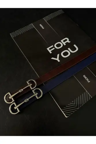 Uzun Gümüş Tokalı Ince Kadın Kemeri, Ceket Kemeri, Gömlek Kemeri, Elbise Kemeri-Bordo - FIORI (1)