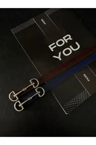 Uzun Gümüş Tokalı Ince Kadın Kemeri, Ceket Kemeri, Gömlek Kemeri, Elbise Kemeri-Bordo - 3