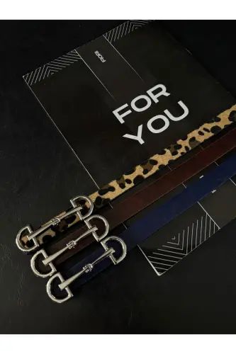 Uzun Gümüş Tokalı Ince Kadın Kemeri, Ceket Kemeri, Gömlek Kemeri, Elbise Kemeri-Bordo - FIORI (1)