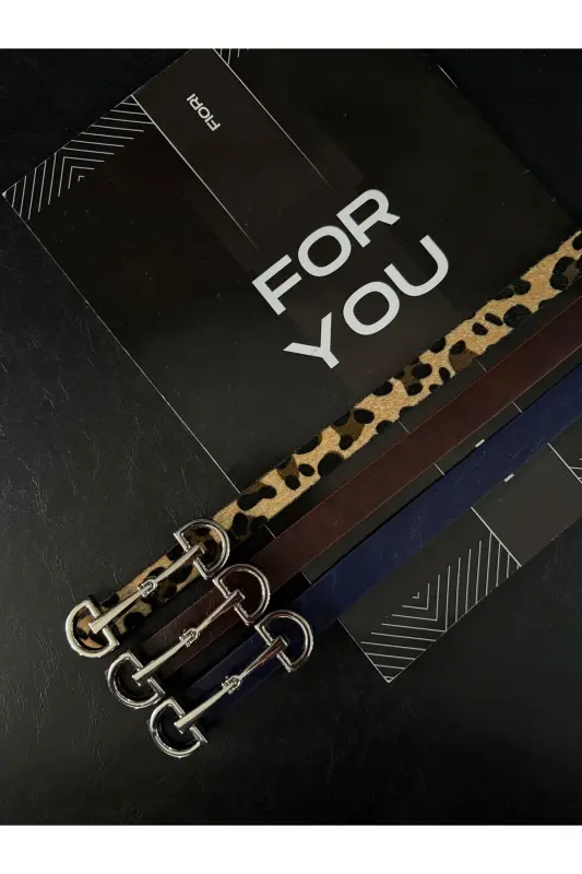 Uzun Gümüş Tokalı Ince Kadın Kemeri, Ceket Kemeri, Gömlek Kemeri, Elbise Kemeri-Bordo - 4