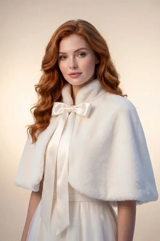Uzun kamonli yumshoq to'qimali mo'yna etol kelin Bolero oqish rang - ELEGANCE SCARF