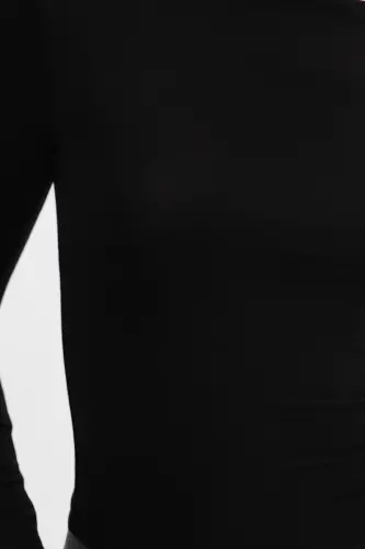 Uzun Kollu Basic Bluz B1605-S4-Siyah - 3