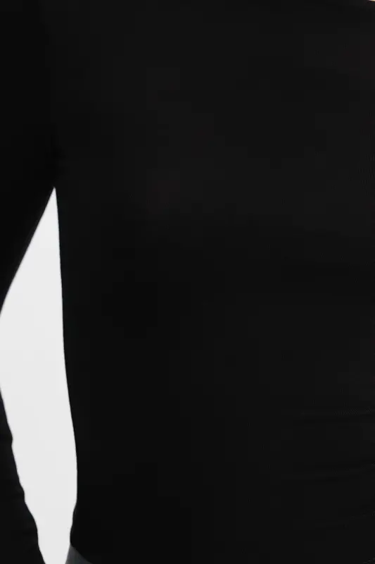 Uzun Kollu Basic Bluz B1605-S4-Siyah - 3