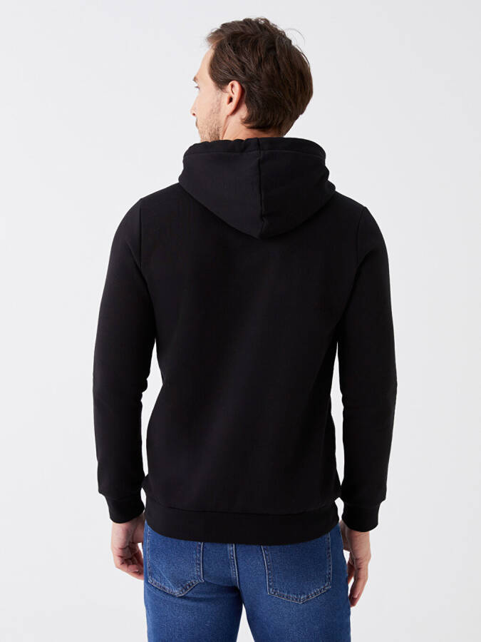 Uzun Kollu Baskılı Erkek Hoodie - 29