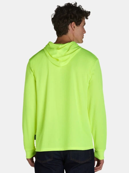 Bass Creek Outfitters Men's Polyester Performance Work Hoodie with Long Sleeves, Sizes M-2XL- - Modazone