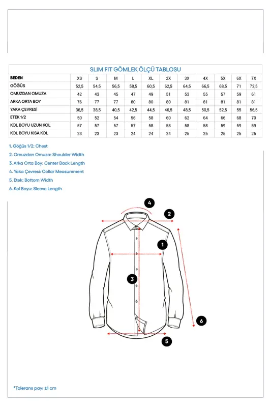 Uzun Kollu Slim Fit Dar Kesim Klasik Pamuklu Kolay Ütülenebilir Gömlek - Beyaz - 6
