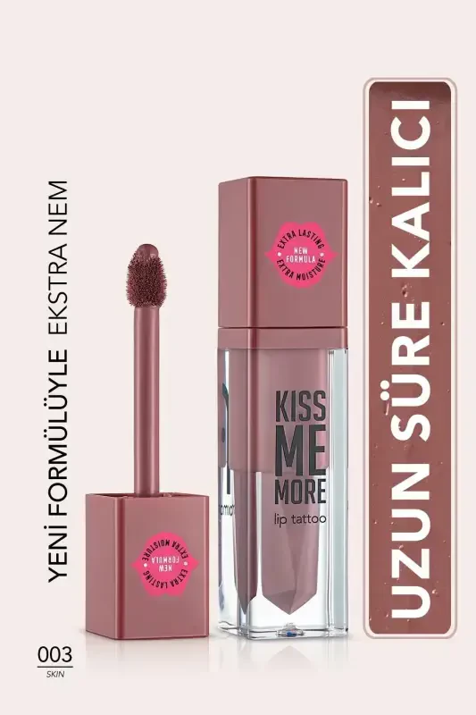 Uzun Süre Kalıcı Mat Ruj - Kiss Me More-003 Skin-8682536040648-003 SKIN - 1
