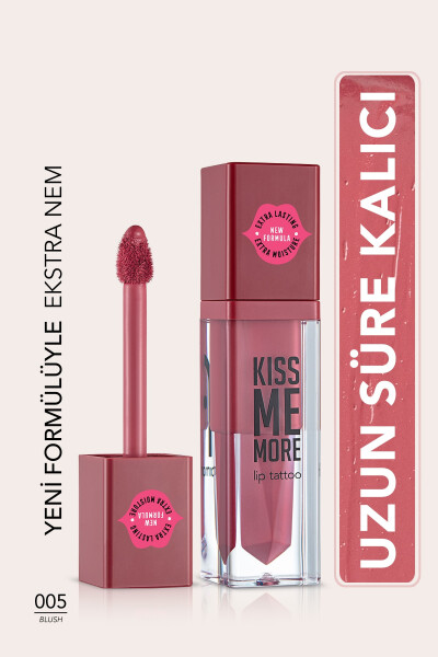 Uzun Süre Kalıcı Mat Ruj - Kiss Me More-005 Blush-8682536040662 - 13