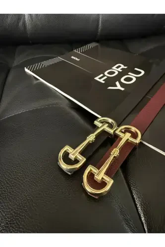 Uzun tilla tokali ingichka ayollar kamari, kurtka kamari, ko'ylak kamari, ko'ylak kamari - qora - 1