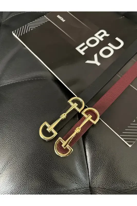 Uzun tilla tokali ingichka ayollar kamari, kurtka kamari, ko'ylak kamari, ko'ylak kamari - qora - 3