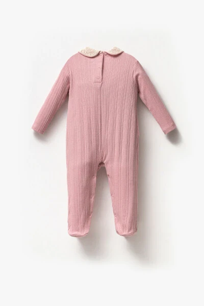 Uzun yengli 100% paxta bola yaxasi sovg'a qiz chaqaloq etikli tulum 3-9 oy - MINIPODYUM (1)