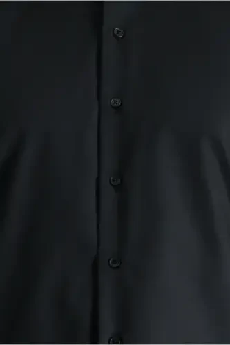 Uzun Yengli Slim Fit Tor To'qima Non Iron Temir Qilmaslik Kerak Bo'lgan Paxta Ko'ylak - 7