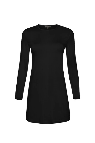 Uzun yengli velosiped yoqali tunik-qora - AKER