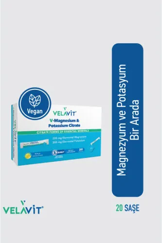 V-Magniy & Kaliy Sitrat 20 ta chang'i paket - VELAVIT