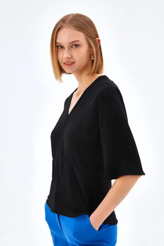 V Neck Blouse-001 - 3