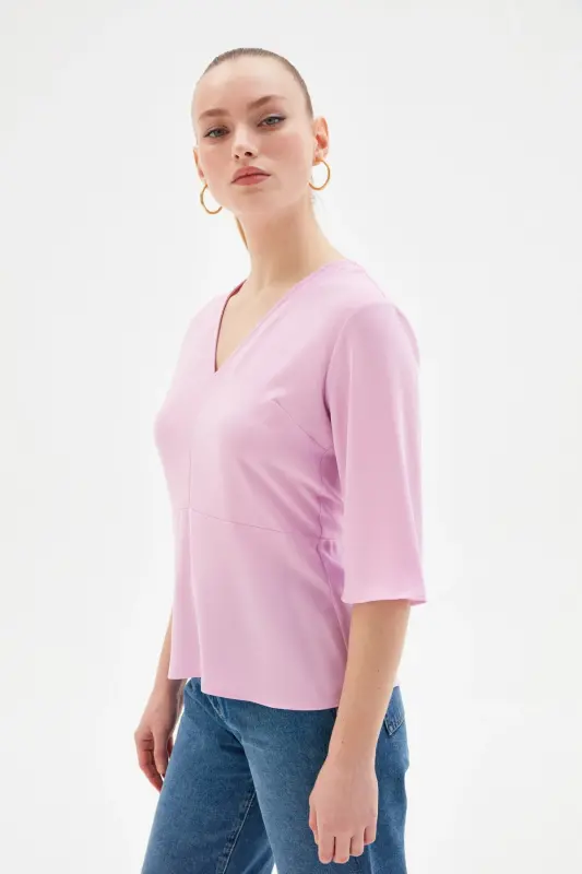 V Neck Blouse-031 - 4