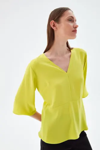 V Neck Blouse-951 - 3