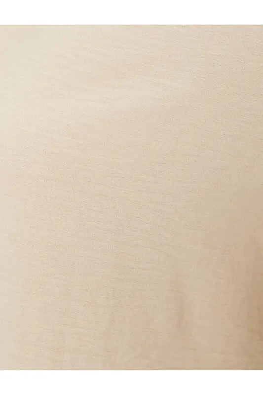 V Neck Blouse-Ekru - 6