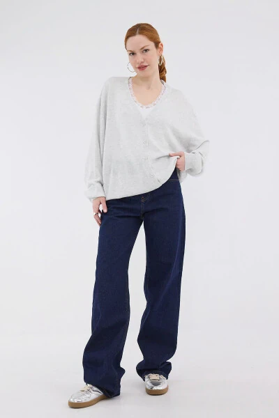 V-Neck Buttoned Cardigan H10300 - ADDAX