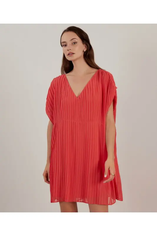 V-Neck Dress - 5