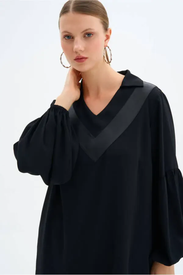 V-Neck Embellished Tunic - 1