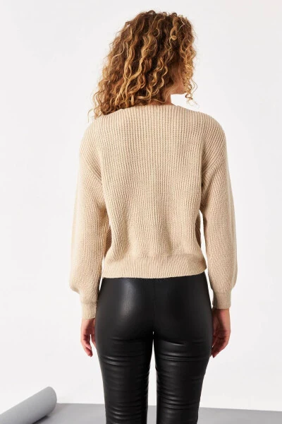 V-Neck Knit Cardigan H3060-b4c1 - 4