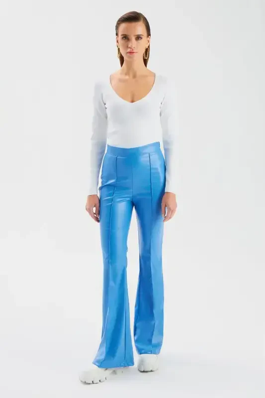 V-Neck Knit Crop - Ecru-ECRU - 5