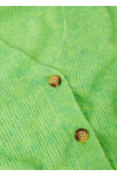 V-Neck Knitted Cardigan - 6