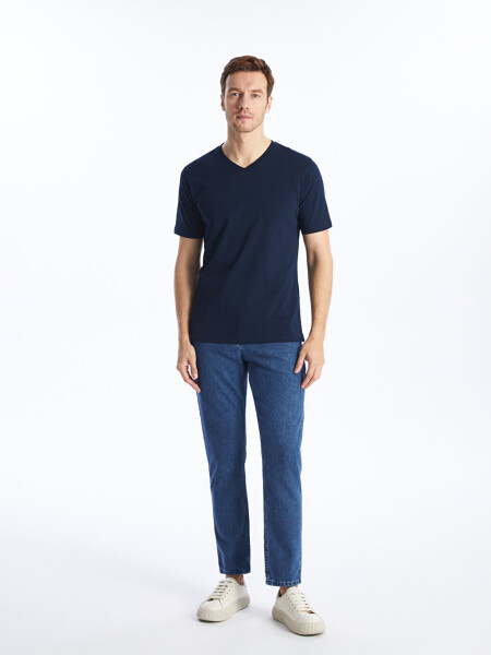 V-Neck Short Sleeve Men's T-Shirt - 9