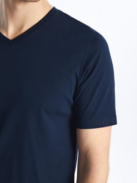 V-Neck Short Sleeve Men's T-Shirt - 11