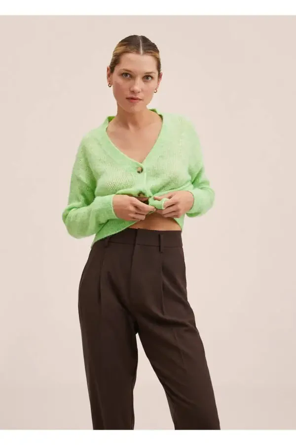 V shaklli triko ko'ylagi - 1