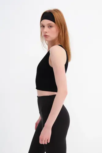 V Yaka Kalin Askili Seamless Crop A0131-dk8 - 4